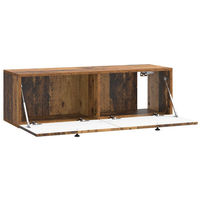 Nástěnná Tv Skříň Staré Dřevo 98 X 31 X 30 Cm Kompozitní Dřevo