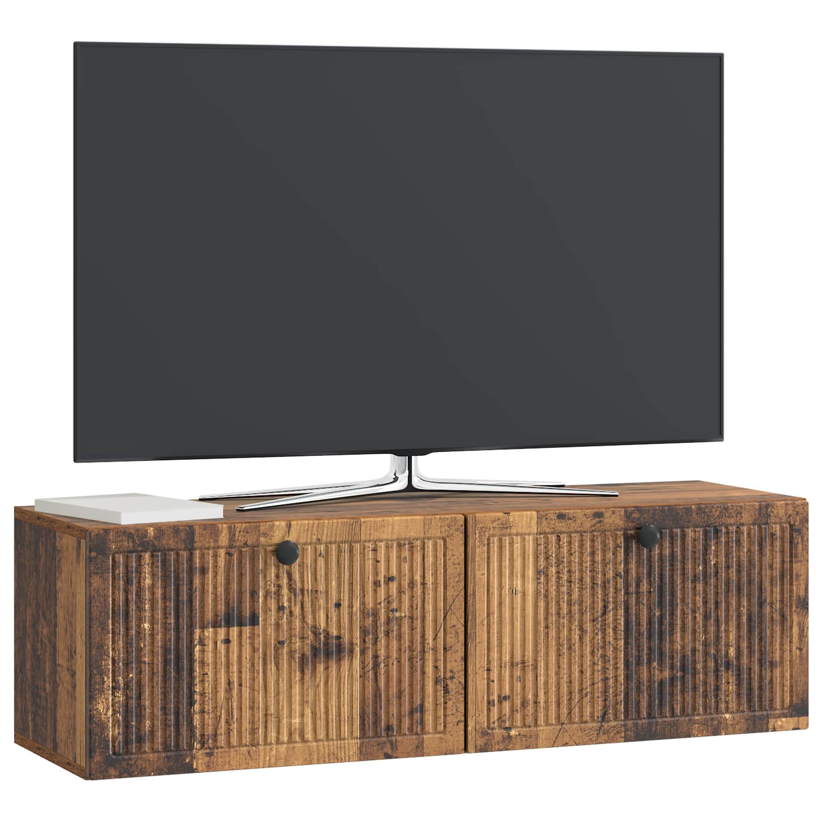 Nástěnná Tv Skříň Staré Dřevo 98 X 31 X 30 Cm Kompozitní Dřevo