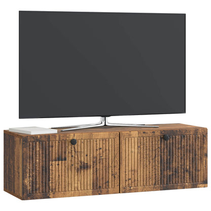 Nástěnná Tv Skříň Staré Dřevo 98 X 31 X 30 Cm Kompozitní Dřevo