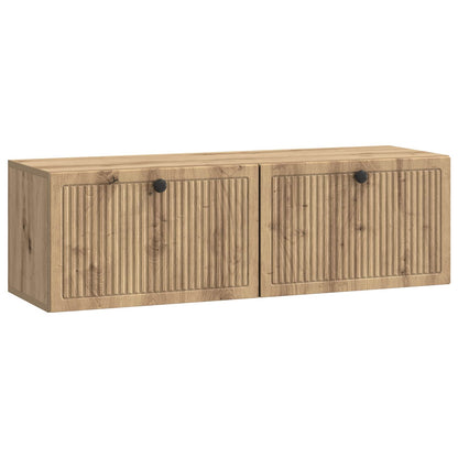 Nástěnná Tv Skříň 98 X 31 X 30 Cm Dub Artisan Kompozitní Dřevo