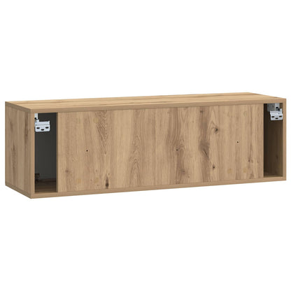 Nástěnná Tv Skříň 98 X 31 X 30 Cm Dub Artisan Kompozitní Dřevo
