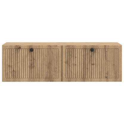 Nástěnná Tv Skříň 98 X 31 X 30 Cm Dub Artisan Kompozitní Dřevo