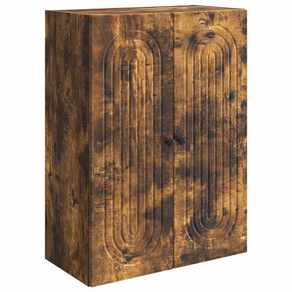 Nástěnná Skříň Kouřový Dub 66 X 34,5 X 90 Cm Kompozitní Dřevo