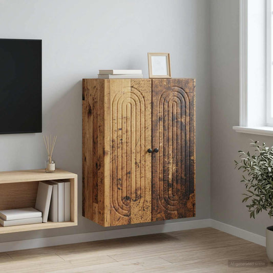 Nástěnná Skříň Staré Dřevo 66 X 34,5 X 90 Cm Kompozitní Dřevo