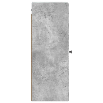 Nástěnná Skříň Betonově Šedá 33 X 34,5 X 90 Cm Kompozitní Dřevo