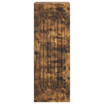 Nástěnná Skříň Kouřový Dub 33 X 34,5 X 90 Cm Kompozitní Dřevo