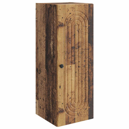 Nástěnná Skříň Staré Dřevo 33 X 34,5 X 90 Cm Kompozitní Dřevo