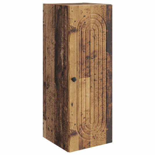 Nástěnná Skříň Staré Dřevo 33 X 34,5 X 90 Cm Kompozitní Dřevo