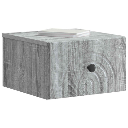 Nástěnný Noční Stolek 2 Pcs Šedá Sonoma 33 X 34,5 X 20 Cm