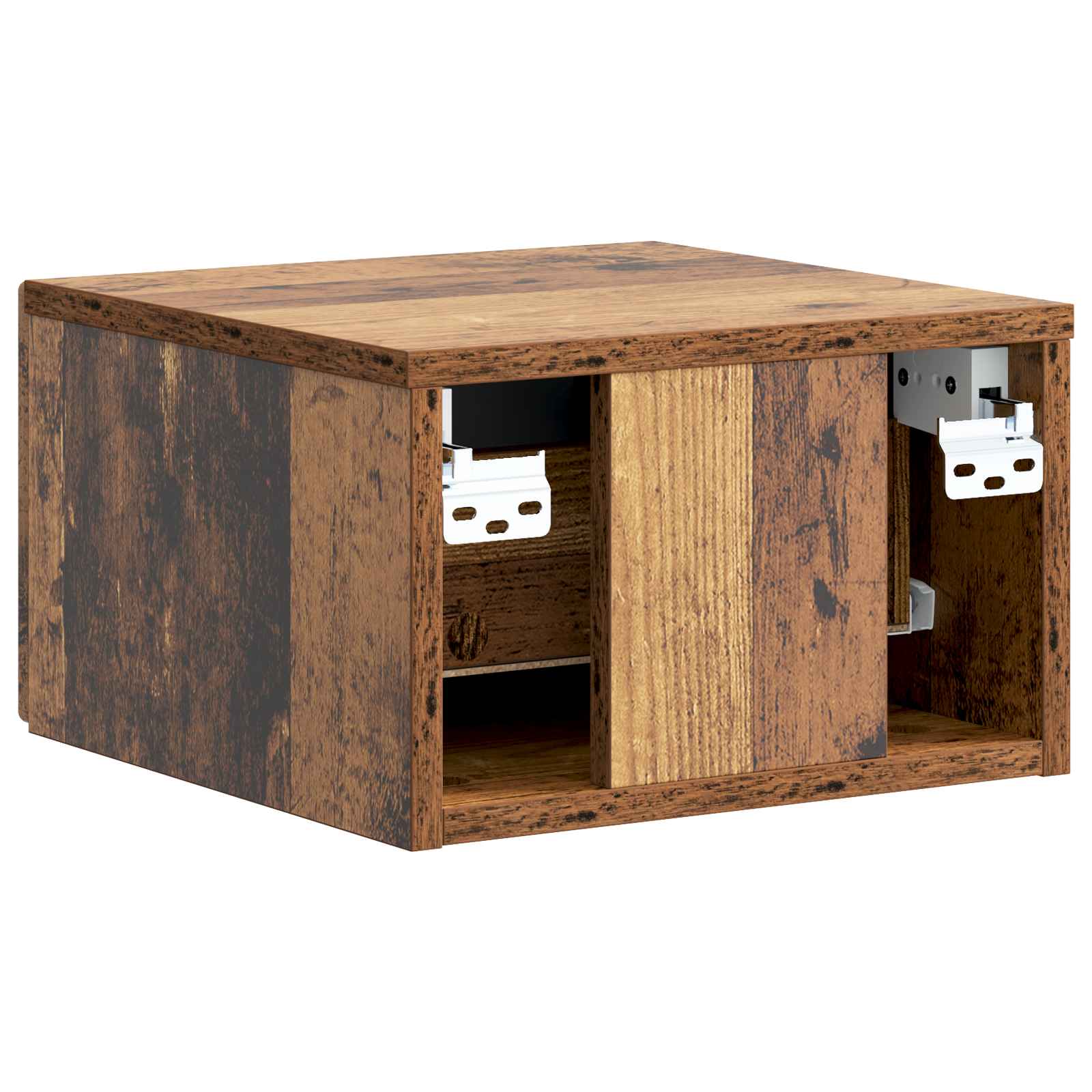 Nástěnný Noční Stolek 2 Pcs Staré Dřevo 33 X 34,5 X 20 Cm