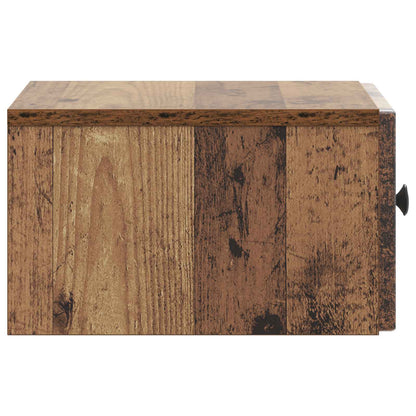 Nástěnný Noční Stolek 2 Pcs Staré Dřevo 33 X 34,5 X 20 Cm
