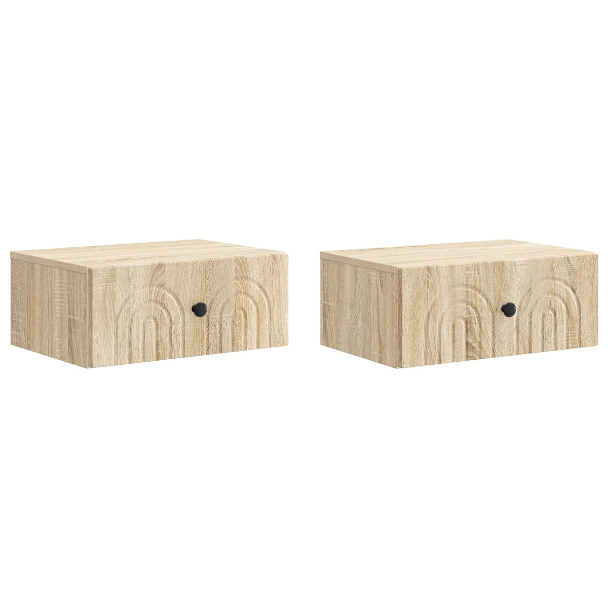 Nástěnný Noční Stolek 2 Pcs Dub Sonoma 49 X 34,5 X 20 Cm