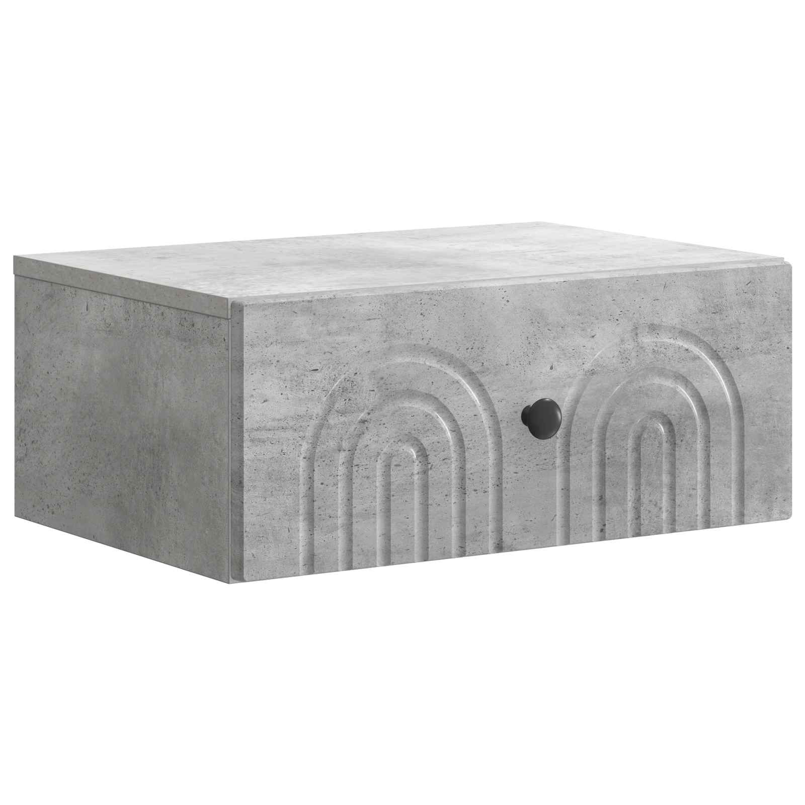 Nástěnný Noční Stolek 2 Pcs Betonově Šedá 49 X 34,5 X 20 Cm