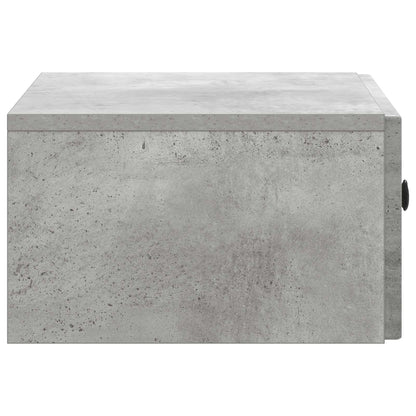 Nástěnný Noční Stolek 2 Pcs Betonově Šedá 49 X 34,5 X 20 Cm