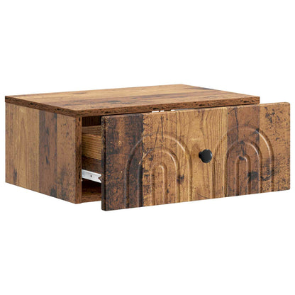 Nástěnný Noční Stolek 2 Pcs Staré Dřevo 49 X 34,5 X 20 Cm