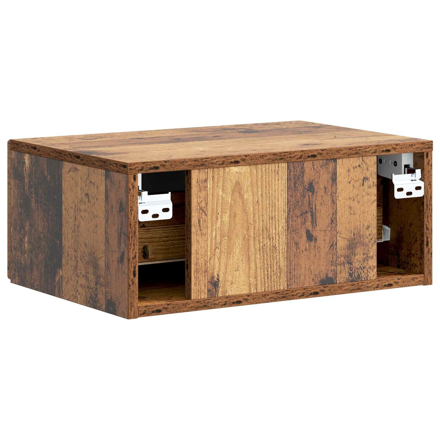 Nástěnný Noční Stolek 2 Pcs Staré Dřevo 49 X 34,5 X 20 Cm