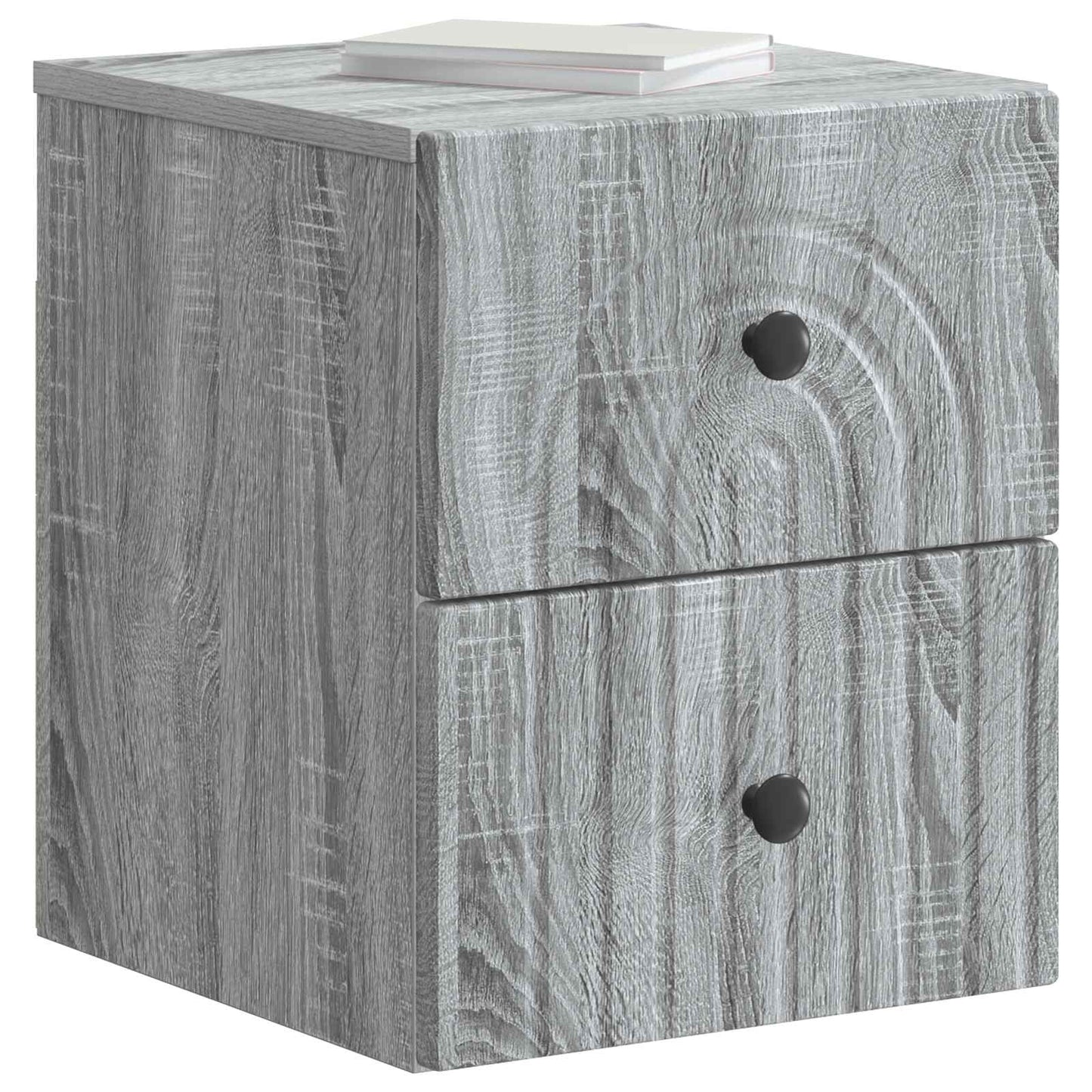 Nástěnný Noční Stolek 2 Pcs Šedá Sonoma 33 X 34,5 X 40 Cm