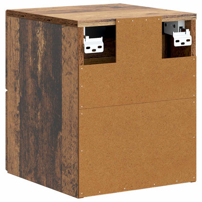 Nástěnný Noční Stolek 2 Pcs Staré Dřevo 33 X 34,5 X 40 Cm