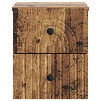 Nástěnný Noční Stolek 2 Pcs Staré Dřevo 33 X 34,5 X 40 Cm