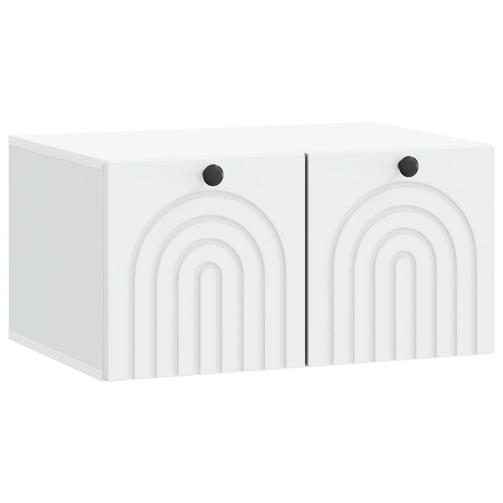 Nástěnná Tv Skříň Bílá 59,5 X 41 X 30 Cm Kompozitní Dřevo