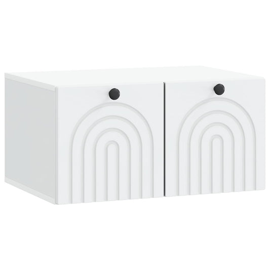 Nástěnná Tv Skříň Bílá 59,5 X 41 X 30 Cm Kompozitní Dřevo