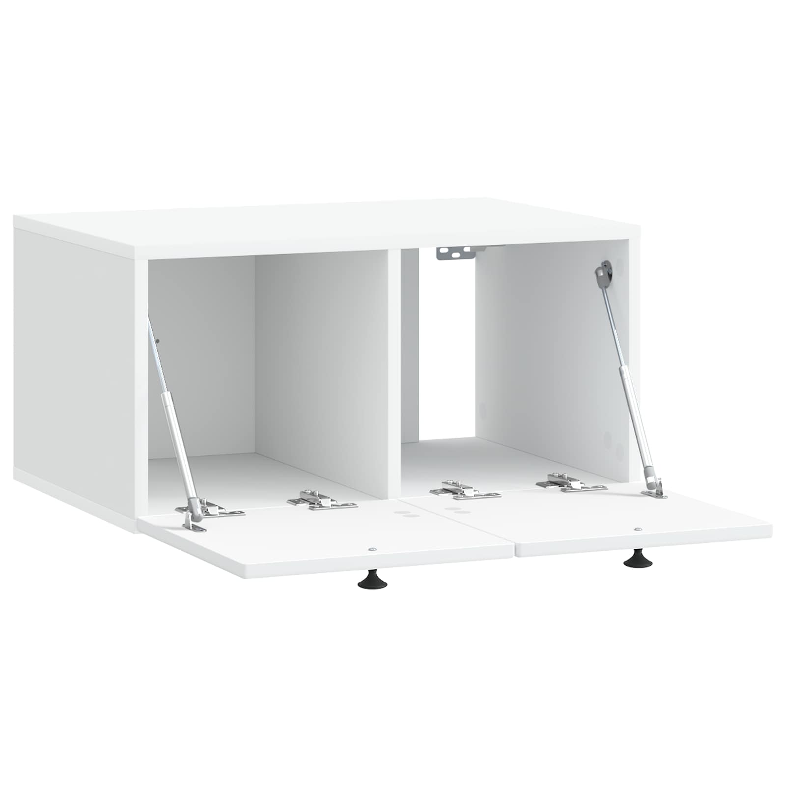 Nástěnná Tv Skříň Bílá 59,5 X 41 X 30 Cm Kompozitní Dřevo