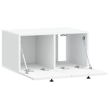 Nástěnná Tv Skříň Bílá 59,5 X 41 X 30 Cm Kompozitní Dřevo