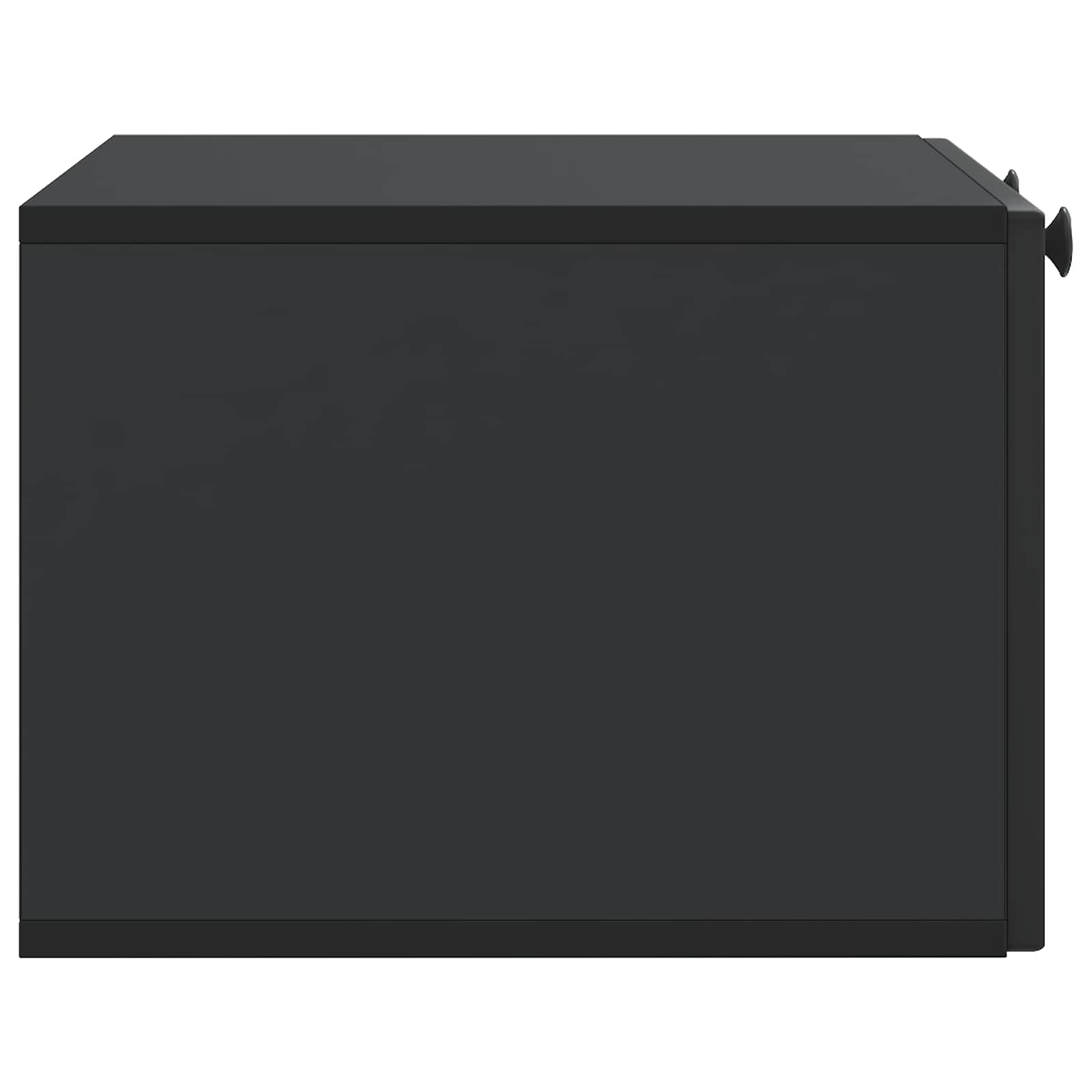 Nástěnná Tv Skříň Černá 59,5 X 41 X 30 Cm Kompozitní Dřevo
