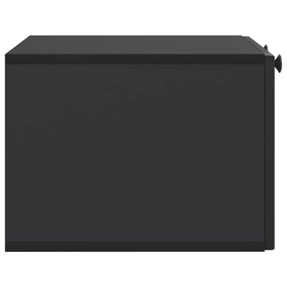 Nástěnná Tv Skříň Černá 59,5 X 41 X 30 Cm Kompozitní Dřevo