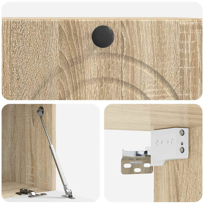 Nástěnná Tv Skříň Dub Sonoma 59,5 X 41 X 30 Cm Kompozitní Dřevo
