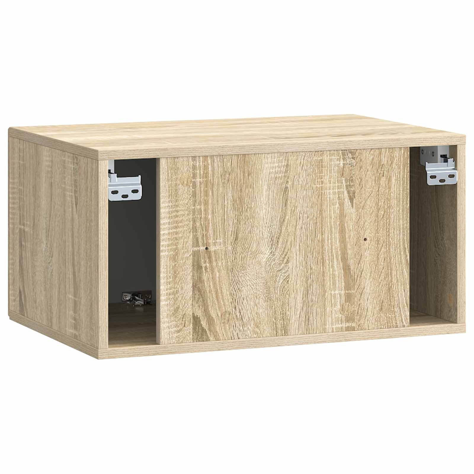 Nástěnná Tv Skříň Dub Sonoma 59,5 X 41 X 30 Cm Kompozitní Dřevo