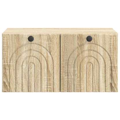 Nástěnná Tv Skříň Dub Sonoma 59,5 X 41 X 30 Cm Kompozitní Dřevo