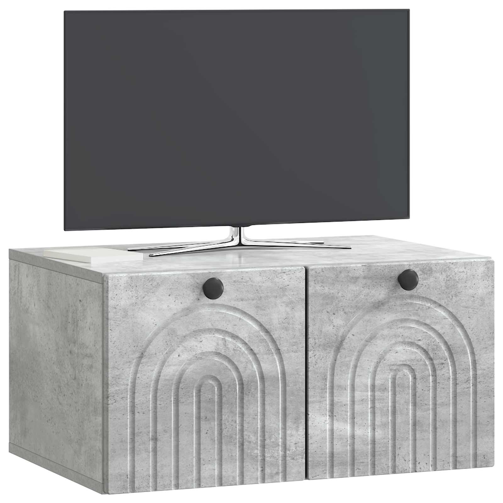 Nástěnná Tv Skříň Nástěnný Betonově Šedá 59,5 X 41 X 30 Cm