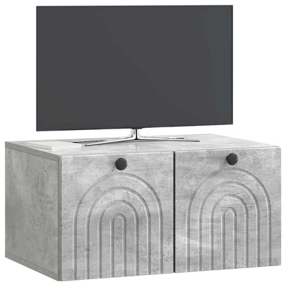Nástěnná Tv Skříň Nástěnný Betonově Šedá 59,5 X 41 X 30 Cm