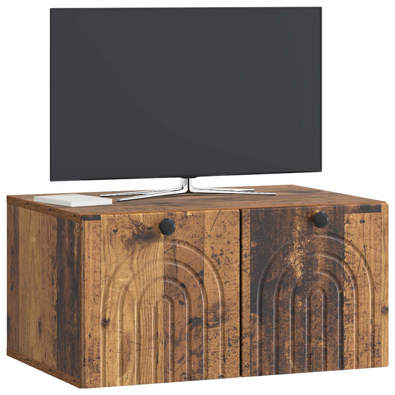 Nástěnná Tv Skříň Nástěnný Staré Dřevo 59,5 X 41 X 30 Cm