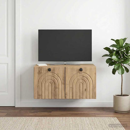 Nástěnná Tv Skříň 59,5 X 41 X 30 Cm Dub Artisan