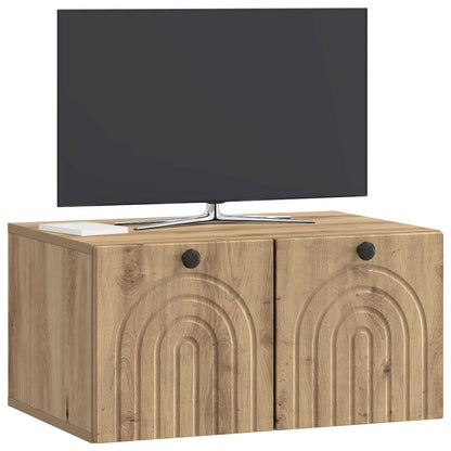 Nástěnná Tv Skříň 59,5 X 41 X 30 Cm Dub Artisan
