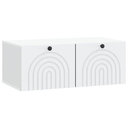 Nástěnná Tv Skříň Bílá 78,5 X 41 X 30 Cm Kompozitní Dřevo