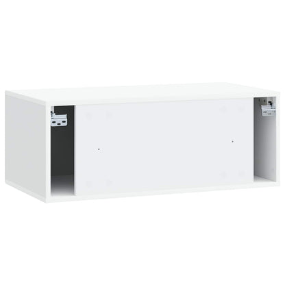 Nástěnná Tv Skříň Bílá 78,5 X 41 X 30 Cm Kompozitní Dřevo
