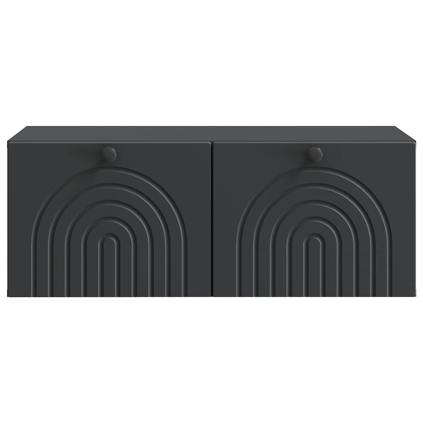 Nástěnná Tv Skříň Černá 78,5 X 41 X 30 Cm Kompozitní Dřevo