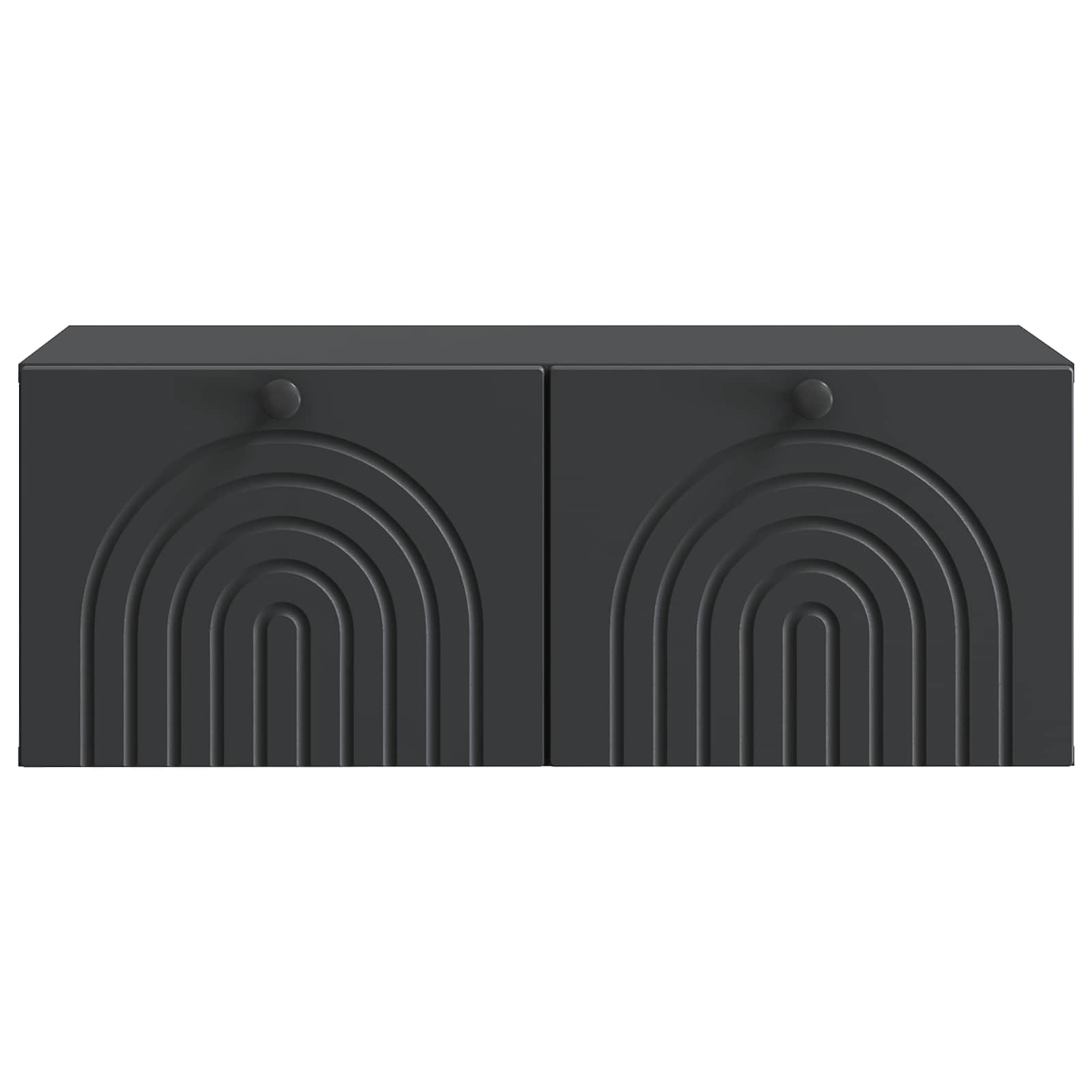 Nástěnná Tv Skříň Černá 78,5 X 41 X 30 Cm Kompozitní Dřevo