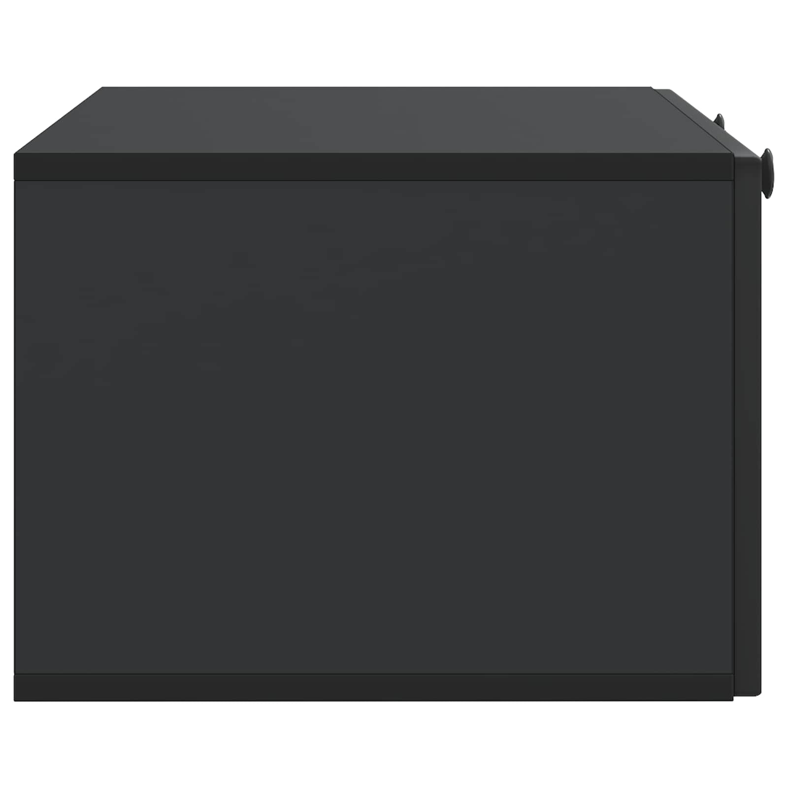Nástěnná Tv Skříň Černá 78,5 X 41 X 30 Cm Kompozitní Dřevo