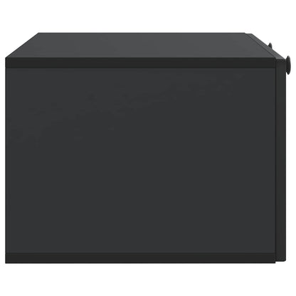 Nástěnná Tv Skříň Černá 78,5 X 41 X 30 Cm Kompozitní Dřevo