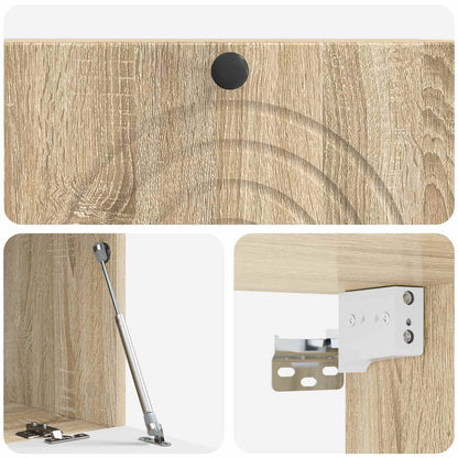 Nástěnná Tv Skříň Dub Sonoma 78,5 X 41 X 30 Cm Kompozitní Dřevo