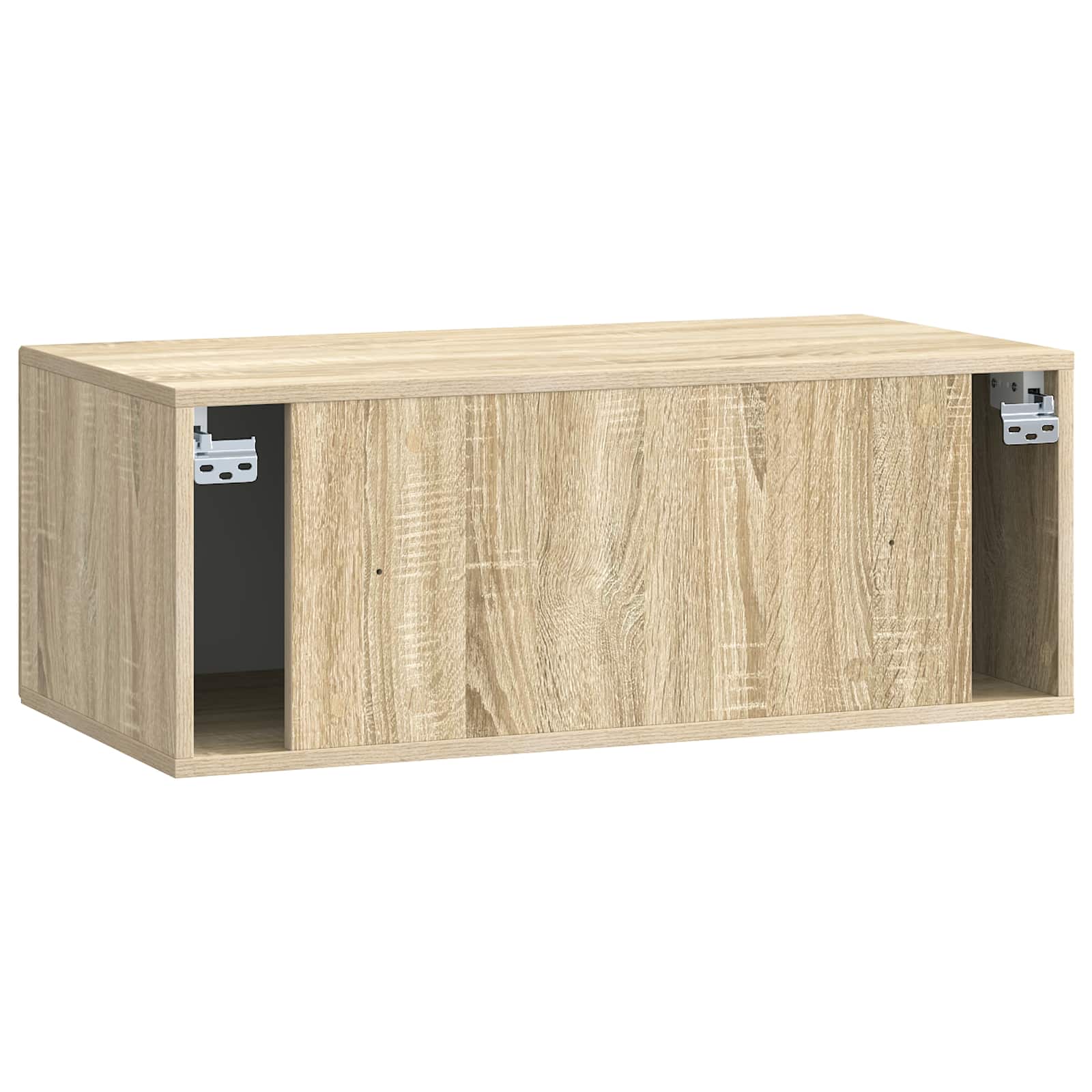 Nástěnná Tv Skříň Dub Sonoma 78,5 X 41 X 30 Cm Kompozitní Dřevo