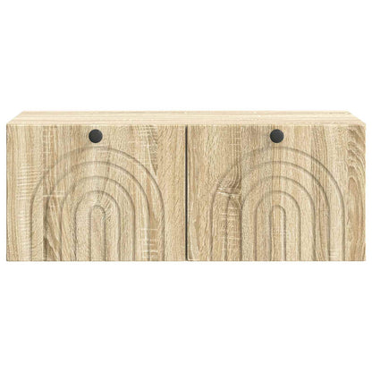 Nástěnná Tv Skříň Dub Sonoma 78,5 X 41 X 30 Cm Kompozitní Dřevo