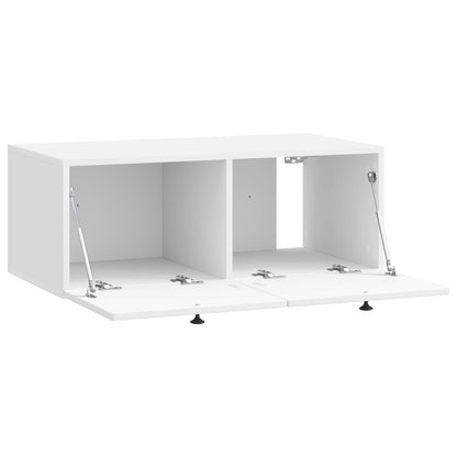 Nástěnná Tv Skříň Bílá S Vysokým Leskem 78,5 X 41 X 30 Cm