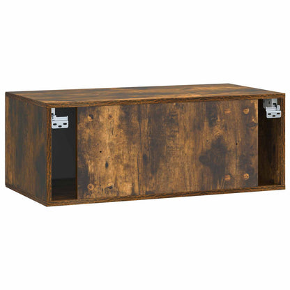 Nástěnná Tv Skříň Nástěnný Kouřový Dub 78,5 X 41 X 30 Cm