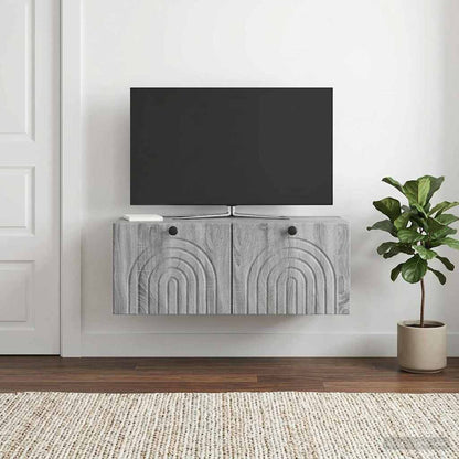 Nástěnná Tv Skříň Nástěnný Šedá Sonoma 78,5 X 41 X 30 Cm