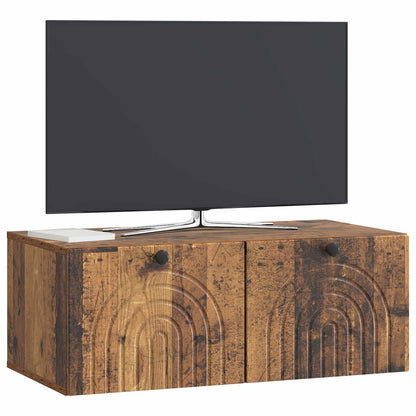 Nástěnná Tv Skříň Nástěnný Staré Dřevo 78,5 X 41 X 30 Cm